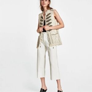 ZARA ASO Alexis Rose in Schitt’s Creek Zara Beaded Vest Rare NWT